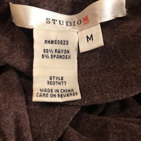Studio M sleeveless Top Brown size medium - Picture 7 of 11